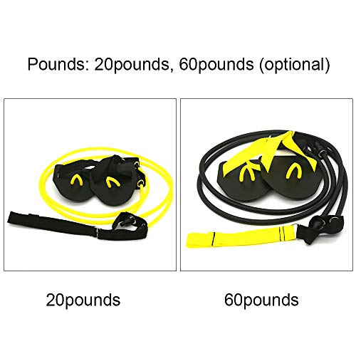 KKmoon Faixas de resistência para exercícios físicos de natação para treinamento de força de braços