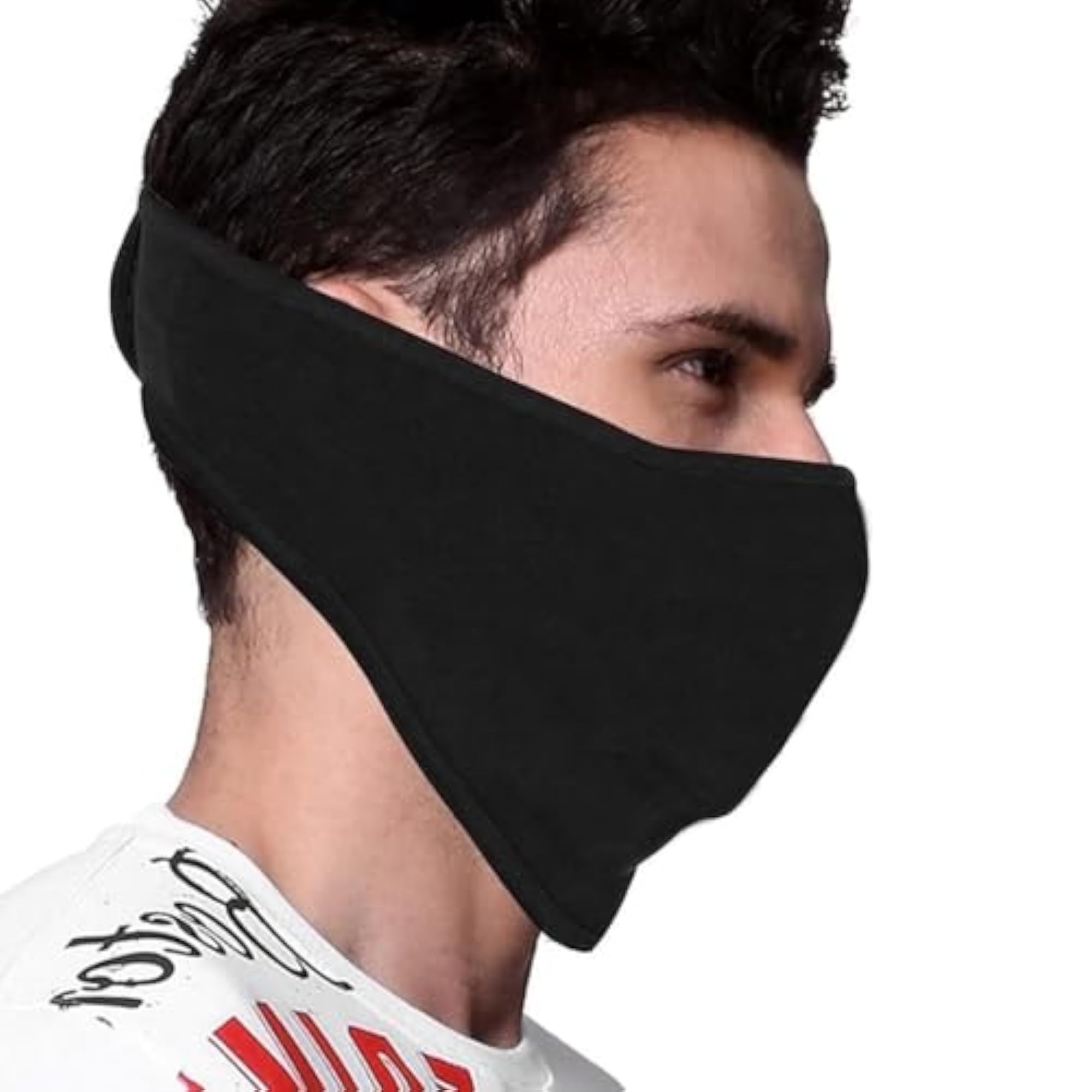 Biker Face Mask for Helmet, Pack of 3 Cotton Masks