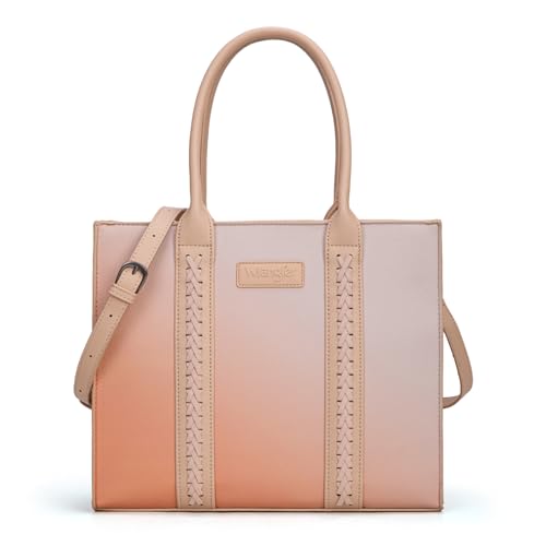 Image of Montana West x Wrangler Tote Bags Purses for Women Work Top-Handle Handbags with Strap
