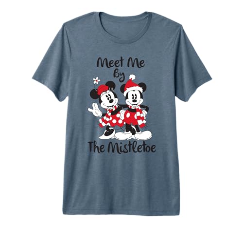 Mickey Minnie t-shirt de Noël sous le gui pour vos soirées d'hiver cocooning