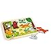 Produktbild Janod Chunky-Puzzle aus Holz, Waldtiere, 7 Teile, Entwicklung der Feinmotorik und Konzentration, ab 18 Monaten, J07023, Einfarbig