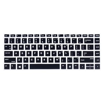Capa de silicone para teclado compatível com HP ProBook 440 445 G5 G6 G7, HP ProBook 640 G4 G5, HP ProBook 430 G5 33.8 cm, HP ProBook x360 440 G1 35.6 cm [Não serve para Probook 43.8 cm, HP ProBook