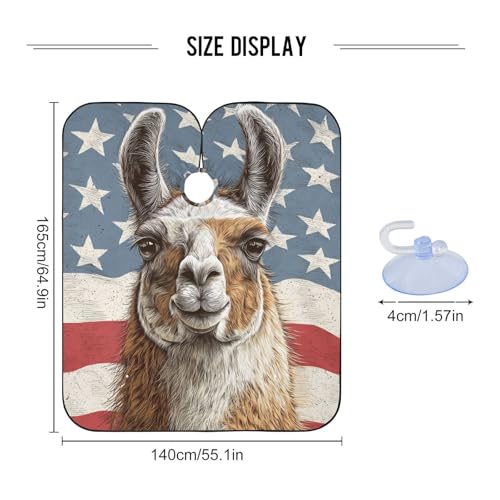 Capa de Barbería Impermeable 140x165 cm Unisex miniatura 3