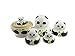 Set of 10 Cute Giant Panda Bear with Green Bamboo Nesting Dolls Matryoshka Animal Russian Handmade Kids Girl Surprise Christmas Holiday Birthday Toy Home Office Decoration