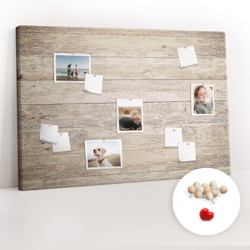 Tableau horizontal liège naturel planche murale bureau maison école 120x80