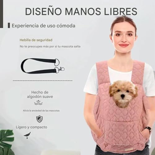 Mochila para perros transpirable con bolsillos de almacenamiento para viajes cómodos 5