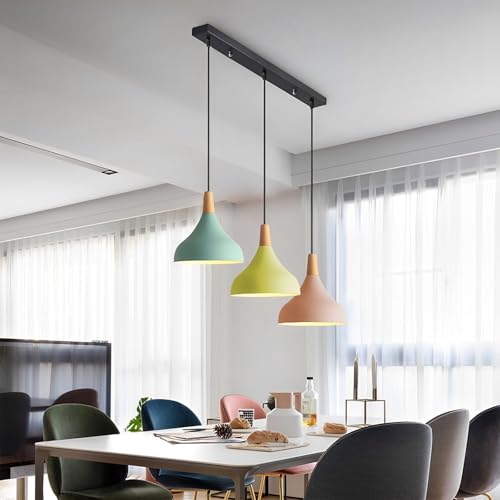 Lámparas colgantes de interior nórdicas E26 iluminación de araña de comedor 5