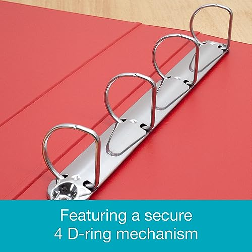 Bantex Ringbuch, Format A3, Querformat, Rücken 30 mm, PVC, 4-D-Ring-Mechanik, Rot
