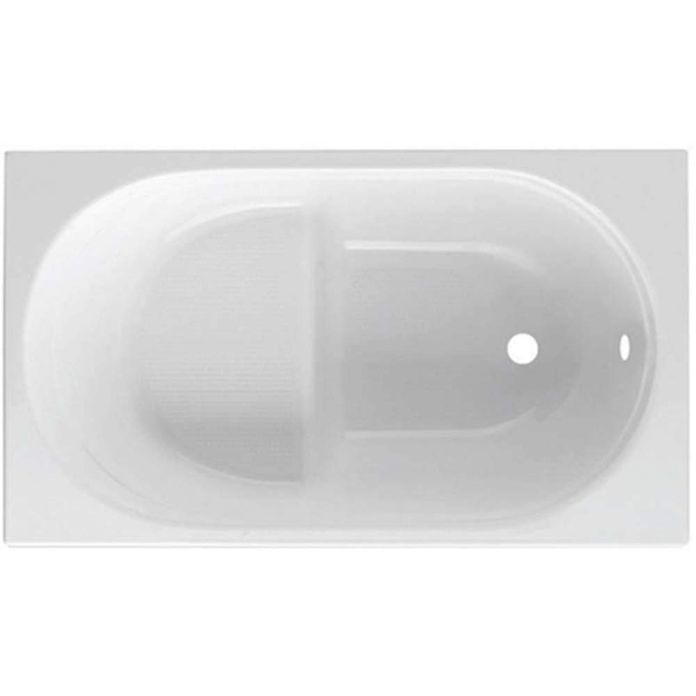 GUSCIO VASCA RETTANGOLARE BIANCA Mod GIADA CON SEDUTA 105 x 70 senza Pannello