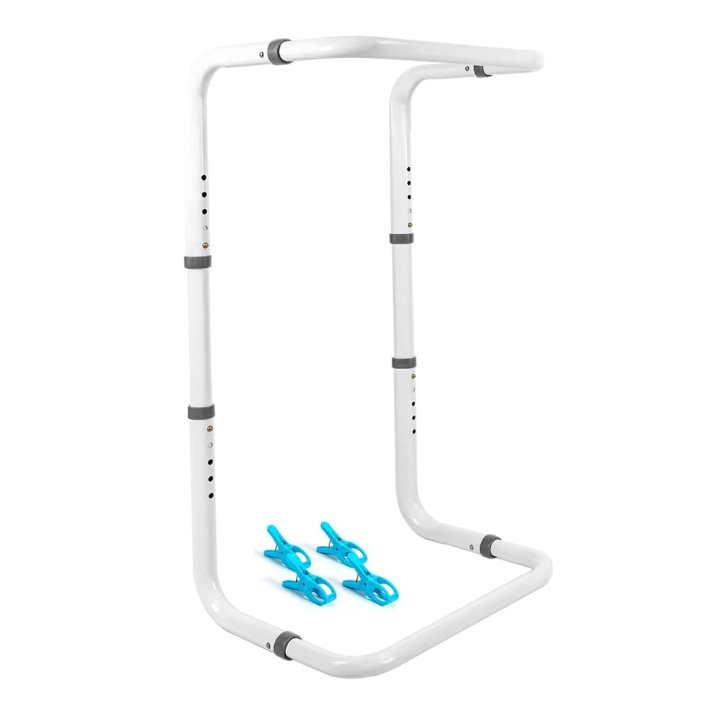 Inkoby Blanket Lifter for Feet, Bed Cradle for Foot of Bed Adjustable Height, Blanket Lift Bar for Toes Leg Knee Ankle Post