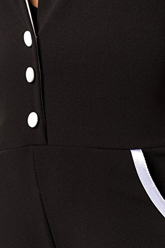 Tuta retrò con maniche corte