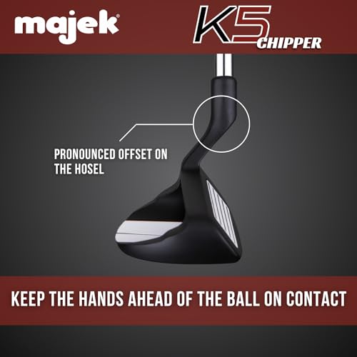 Majek K5 Chipper 37 Degree Black and Red Right Handed Men's Standard Golf Club - Image 5