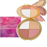 Eye & Cheek Palette – Shimmer Highlighter & Eyeshadow Set for Natural Glow, Contour & Definition, Multi-Use Makeup for Face & Eyes