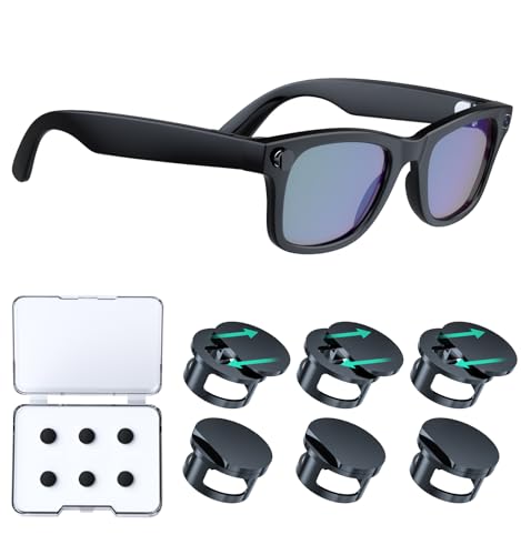 Cubiertas de bloqueo de luz LED ajustables para RayBan Meta Wayfarer, Skyler, Oakley, accesorios de techo, cubierta LED de plástico para meta gafas, fácil bloqueo de luz al grabar, funciona de día y