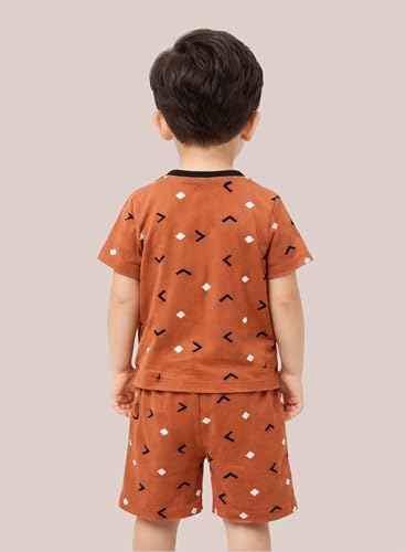 Image of 3BROS Baby Boys & Baby Girls Cotton Hosiery Clothing Set Half Sleeves T-shirt with Matching Pants (DB20HS6027 Parent)