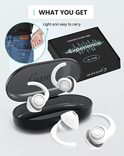 SUPCEAT-Ear-Plugs-for-Sleeping-Noise-Canceling-2-Pairs-ReusableWashable-Earplugs-Sound-Blocking-Sleeping-Soft-Silicone-Noise-Reduction-Ear-Plug-for-Sleep-Music-Parties-Festivals-ConcertsWhite