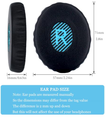Replacement Ear Pads Compatible with Bose OE2 Headphones | Black + blue/high-density sound-isolating soft ear pads, protein leather material miniatura 4