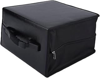 Homoyoyo 520 Fichário De Couro Preto Caixas Organizadoras Caixa De Armazenamento De Plástico Carteira Estojo De Armazenamento De Plástico Suporte De Armazenamento Bolsa De CD Bolsa De CD