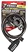 Trimax TNKC126 72" x 12 mm Medium Security Non-Coiled Cable Lock with Bracket