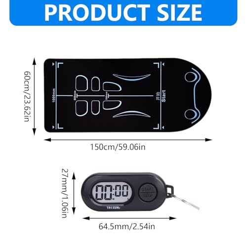 Ninnyi Exercise Equipment Mat for Ab Roller Wheel, Non Slip Fitness Wheel Special Mat for Skipping, Abdominal Yoga Floor Workouts - Image 3