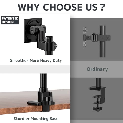 Image of 24-57'' Ultrawide Monitor Desk Mount, Aluminum Heavy Duty Monitor Arm