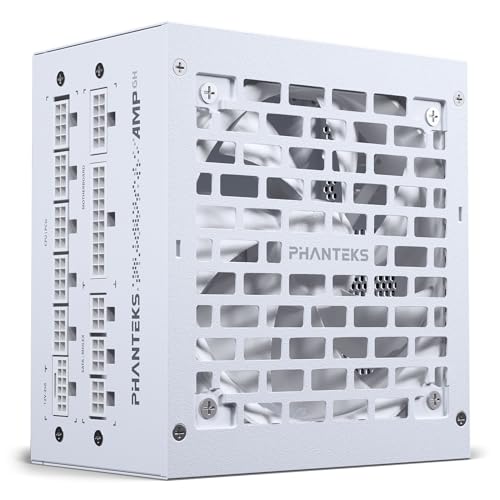 Phanteks AMP GH 750W 80 Plus Gold Alimentatore di rete, PCIe 5.1, ATX 3.1-750 Watt, bianco