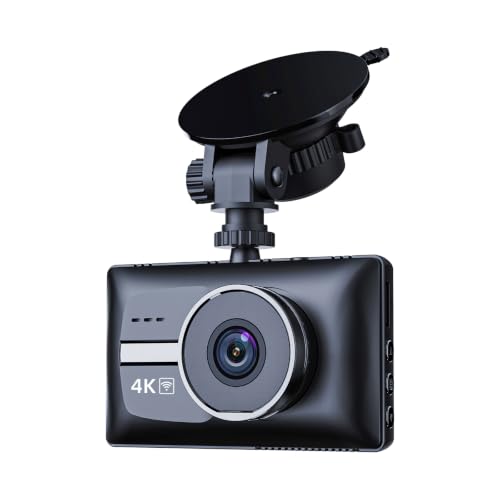 X18 4K Dual Dash Cam Front and Rear Free 64GB Card Support 256G Max 5.8G WiFi - up to 20MB/s Fastest Download Speed with App 4K 2160P/FHD Dash Camera 3 IPS G-Sensor 24H Parking Mode