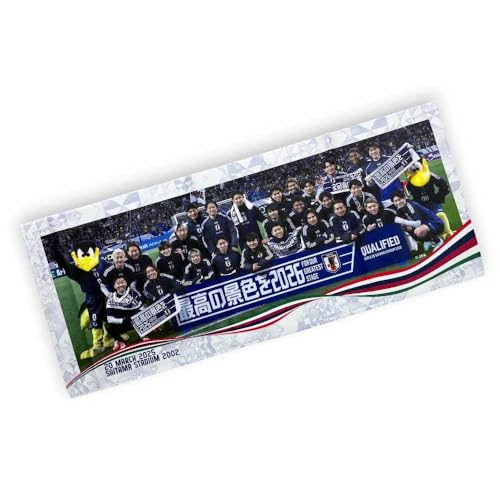 [JFA] サッカー日本代表 フォトフェイスタオル(最高の景色を2026) JS013 ブルーのサムネイル