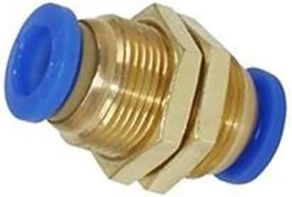 PM Air Couplings Tubes Quick Couplings for OD Tube Straight 4 6 8 10mm Copper Pneumatic Fittings Water Push Type Hose Fitting 1Pcs(8,1pcs)