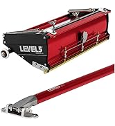 12-Inch Flat Finishing Box + Extendable Handle - LEVEL5 | Pro-Grade | Drywall Gyprock Plasterboar...