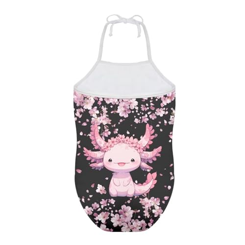 Image of ELEQIN Cartoon Animal Cute Girls One Piece Swimsuit Adjustable Swimwear for 3Y-10Y