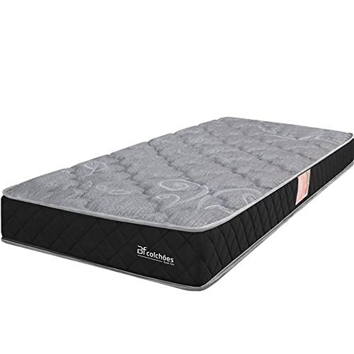 Colchão Solteiro Espuma D45 Extra Firme Certificada 78x188x17cm - BF Colchões