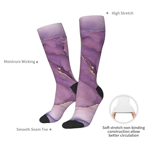 Image of Knee High Socks for Women Girls Fashion Women's Festival Stockings for Casual Running Work Travel