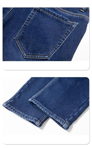 Men's Ripped Straight Loose Jeans Classic Style High Elasticity Baggy Denims Pants3