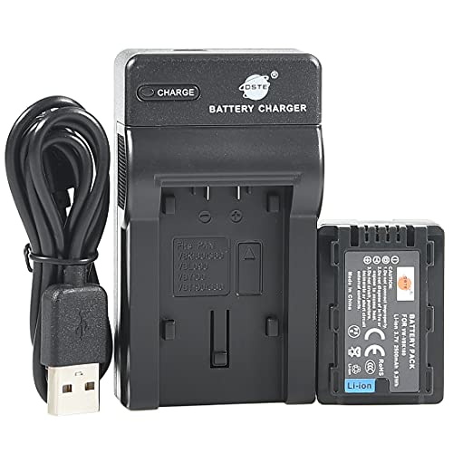 Batterie VBK180 DSTE avec chargeur USB pour filmer vos voyages en Panasonic HC-V100