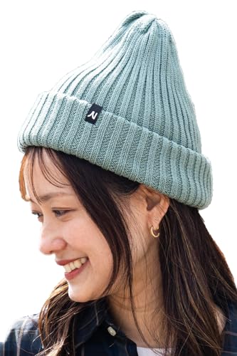 [ナコタ] organic cotton knit cap メンズ レディース コットン 綿100% リブ ワッチ オールシーズン 春 夏 帽子 ニット帽子 無地【フォレストグリーン/ワンサイズ】