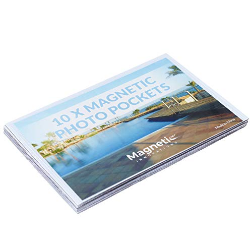 Confezione da 10 buste trasparenti magnetiche