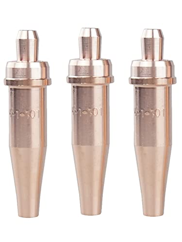 0-1-101 Acetylene Cutting Tips Compatible with Victor Style Heavy Duty Torch,Pack of 3