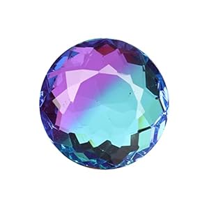 REAL-GEMS Pandent Size Multicolor Ametrine Loose Round Cut Loose Gemstone 80-90 Ct. Approx