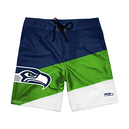 Image of FOCO Mens NFL Team Logo Color Dive Swim Boardshorts