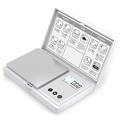 Digital Gram Scale With 200G X 0.01G, White Concise Pocket Jewelry Scale Grain Scale Mini Food Scale Grams And Ounces Accurate And Precision #TOP5