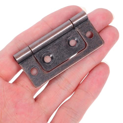 Operitacx 10pièces Charnières Silencieuses Épaisses Acier Inoxydable Paumelles Plates Pour Meubles De Cuisine Portes Lourdes Placards Et Portes De Caravane Camping Car – vue 3