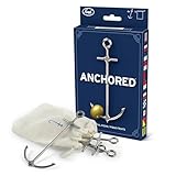 Genuine Fred ANCHORED Cocktail Picks Set of 6 Reusable steel picks for garnishes Muslin bag for easy storage Nautical design