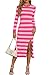 Sweater Dress for Women 2025 Cute Midi Maxi Dresses Fall Winter Spring Dresses Date Night Going Out Cruise Valentines Vacation Outfits Trendy Fashion Casual Cocktail Formal Hot Pink M