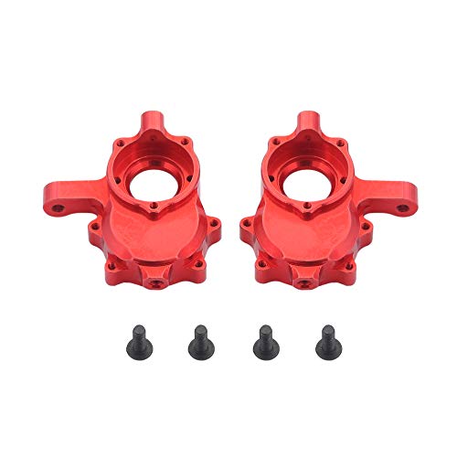 Facibom 2Pcs Aluminum Alloy Front Steering Cup Knuckle RER11406 for Redcat GEN8 Racing RC Car Upgrade Parts Accessories,Red