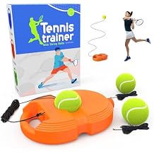 Tennis Trainer Rebound Ball with 3 String Balls, Solo Tennis Training Equipment for Self-Pracitce,Portable Tennis Practice Training Tools for Adults, Kids, Beginners Sport Exercise