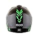 WOW Youth Kids Motocross BMX MX ATV Dirt Bike Helmet Dragon Green + Goggles + MG Youth Green Glove Bundle