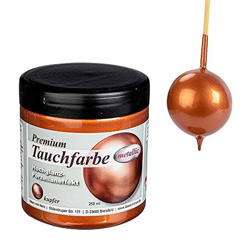 Ideen mit Herz Pintura de buceo metálica de alta calidad con efecto metálico brillante, 250 ml (cobre)