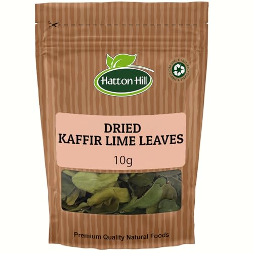 Image of Dried Kaffir Lime Leaves 10g by Hatton Hill | Aromatic Citrus for Authentic Asian Cuisine