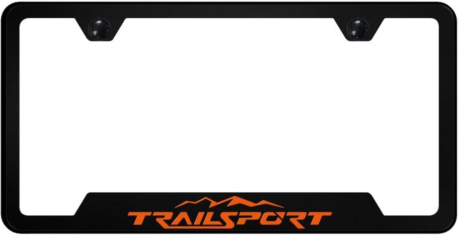 Marco de matrícula de policarbonato negro para Honda Trailsport con acabado UV 5